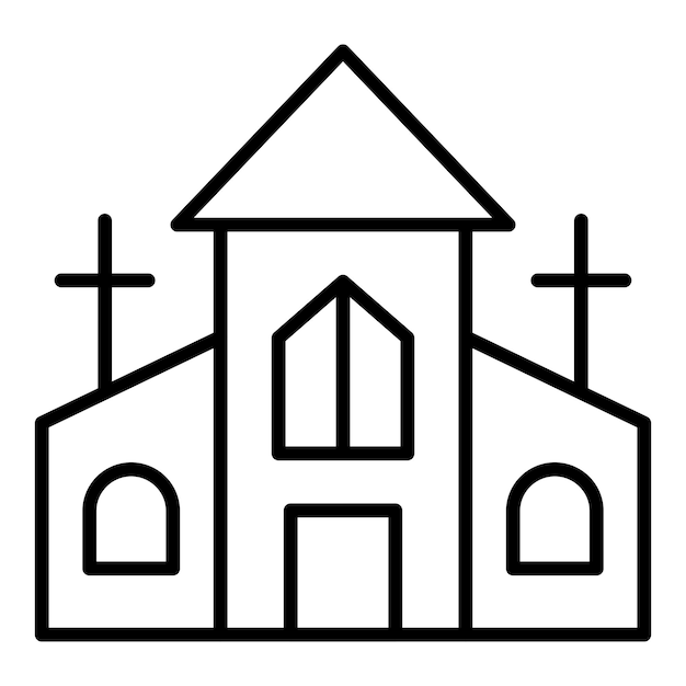 Vector Design Church Icon Style