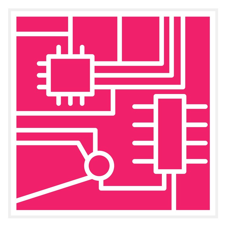 Vector vector design circuit board icon style