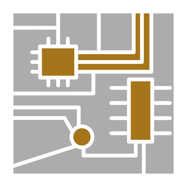 Vector vector design circuit board icon style