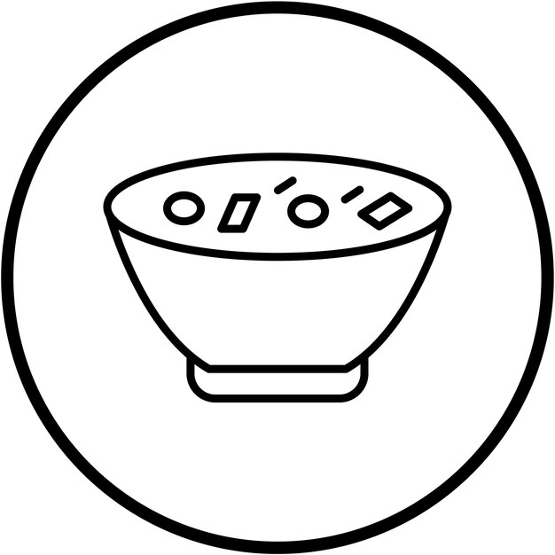 Vector Design Clam Chowder Icon Stijl