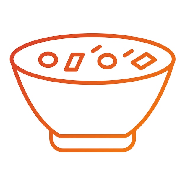 Vector Design Clam Chowder Icon Stijl