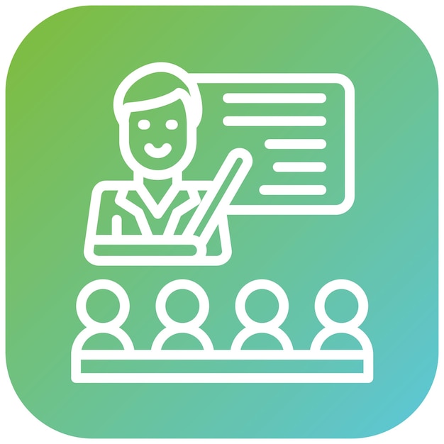 Vector Design Classroom Icon Stijl