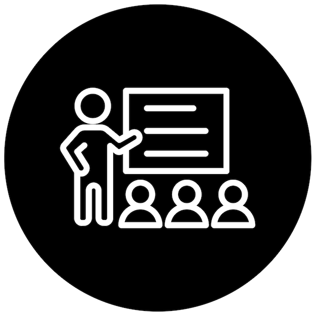 vector design classroom management icon style