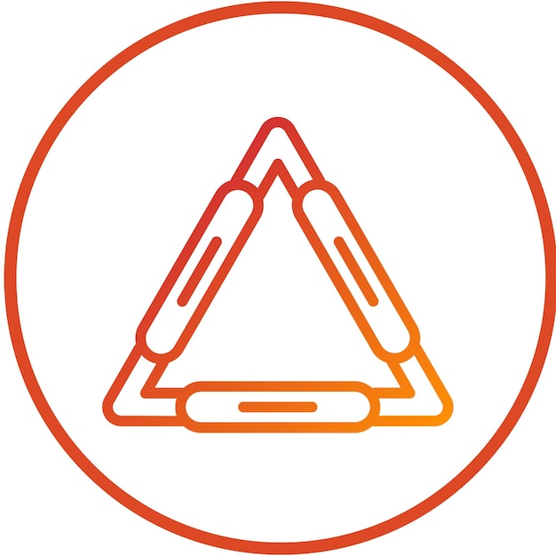 Vector vector design clay triangle icon style