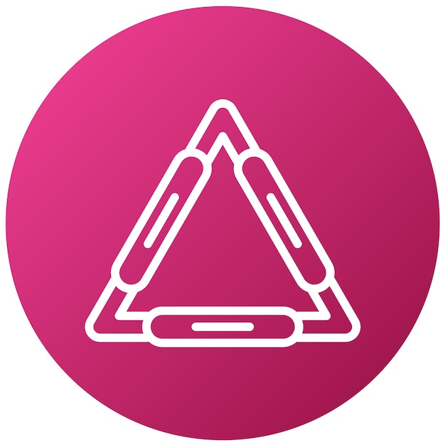 Vector Design Clay Triangle Icon Style