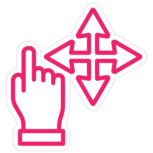 Premium Vector | Vector Design Click and Drag Icon Style