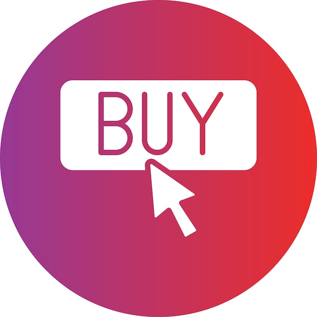 Vector vector design click purchase icon style