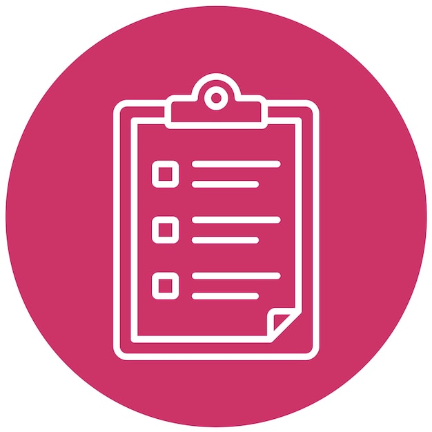 Vector Design Clipboard Icon Style