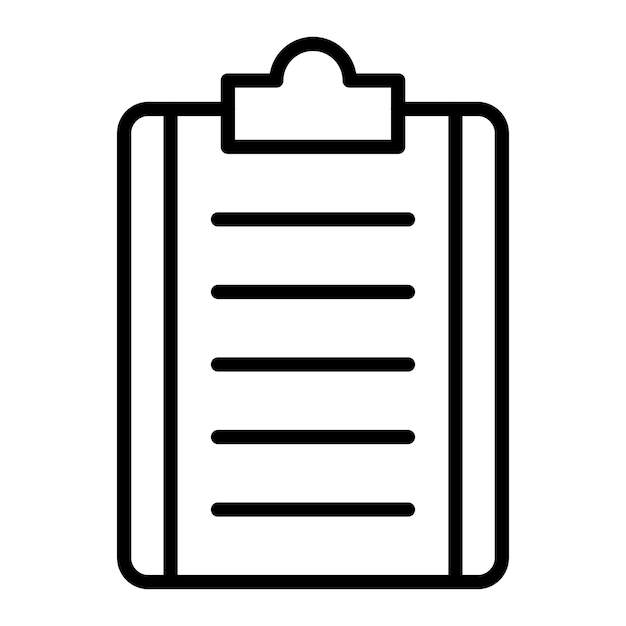 Vector Design Clipboard Icon Style