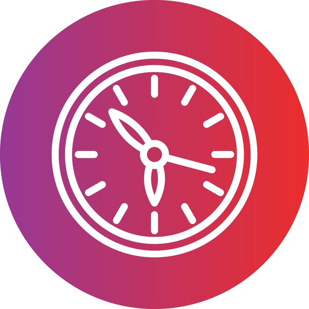 Vector Design Clock Icon Style