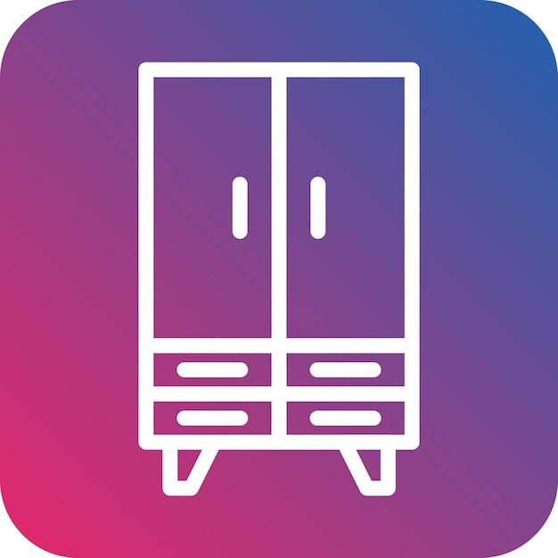 Vector vector design closet icon style