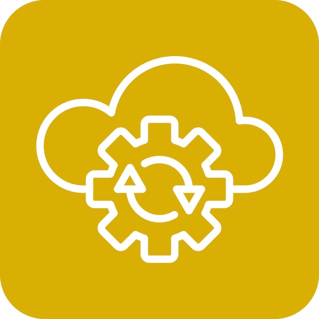 vector design cloud backup icon style