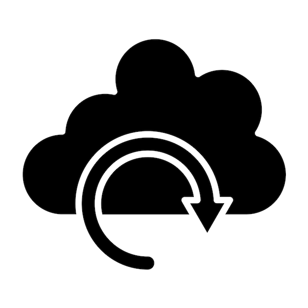 Vector Design Cloud Backup Icon Style