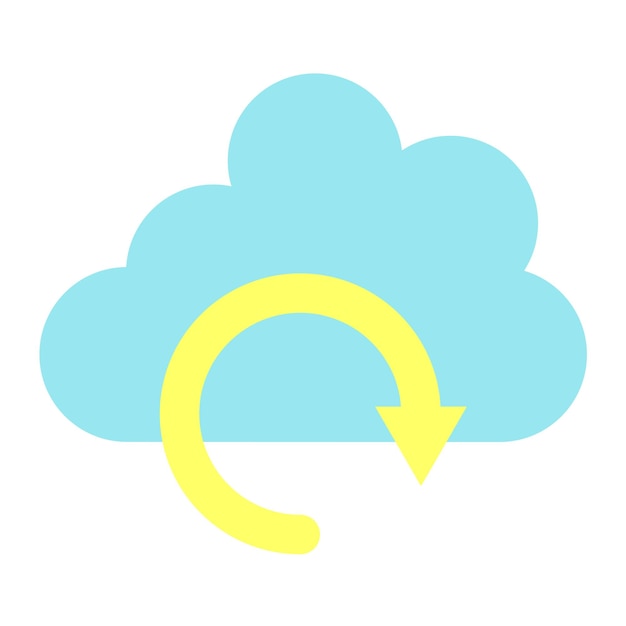 Vector Design Cloud Backup Icon Style