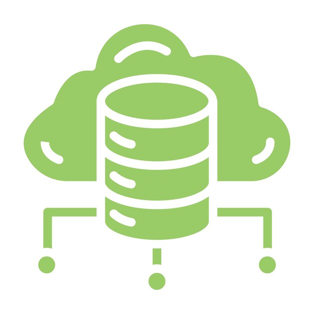 Vector Design Cloud Computing Icon Stijl
