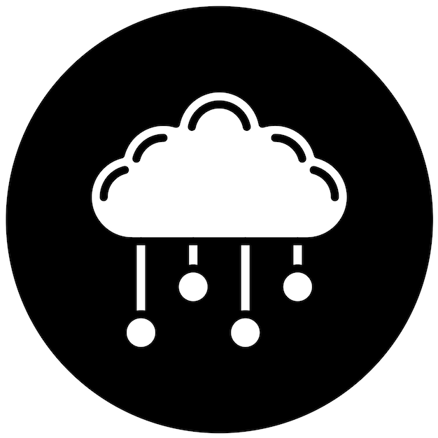 Vector Design Cloud Computing Icon Stijl