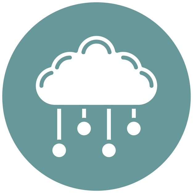 Vector Design Cloud Computing Icon Stijl