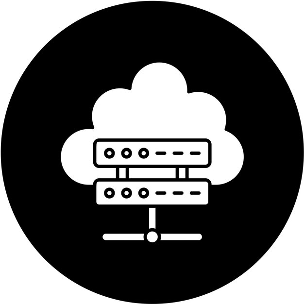 Vector Design Cloud Computing Icon Stijl