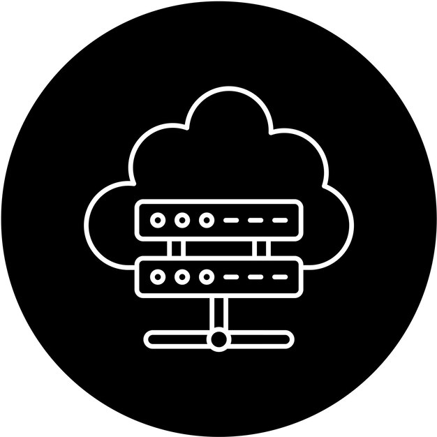 Vector Design Cloud Computing Icon Stijl
