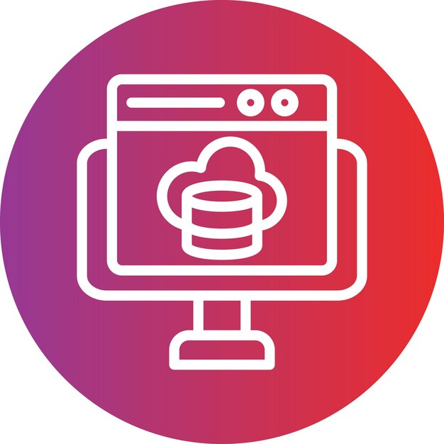 ベクトル デザイン クラウド コンピューティング アイコン スタイル