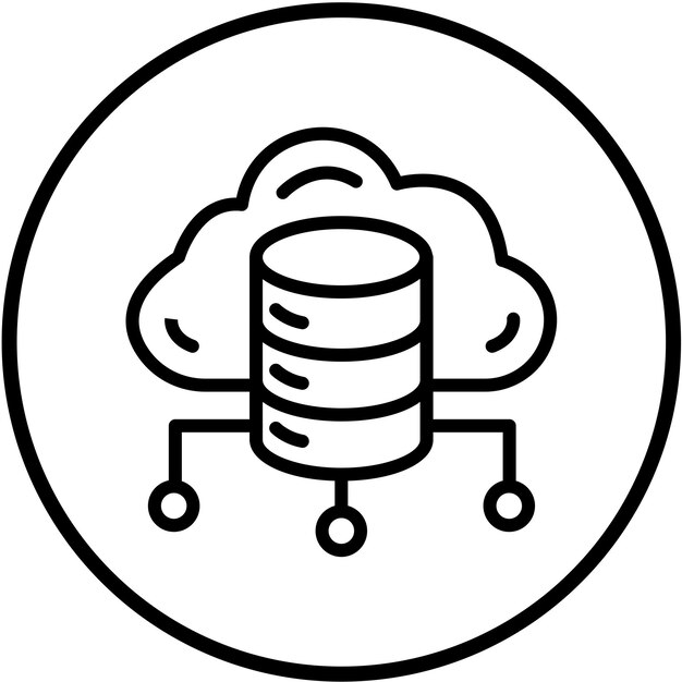 터 디자인 클라우드 컴퓨팅 아이콘 스타일