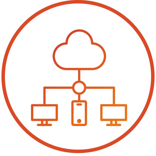Vector Design Cloud Connectie Icon Stijl