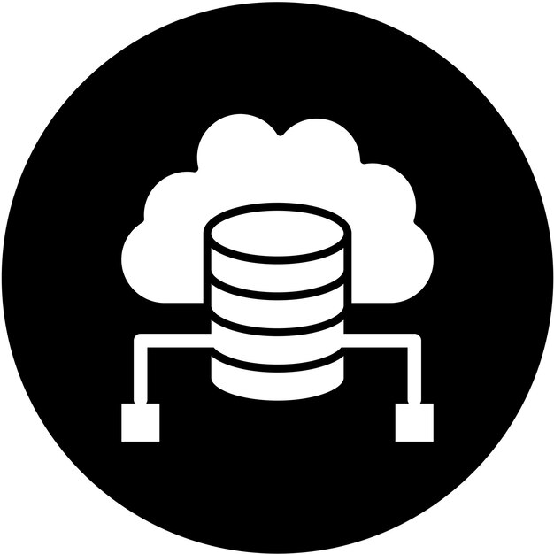 Vector Design Cloud Data Icon Stijl