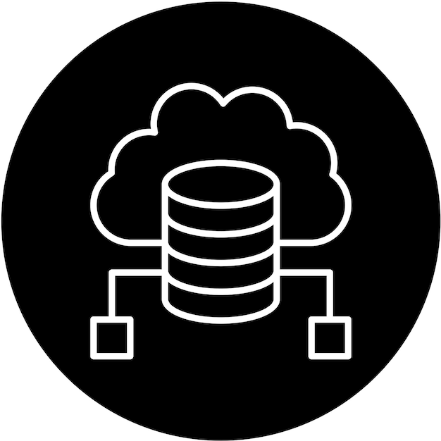 Vector Design Cloud Data Icon Stijl