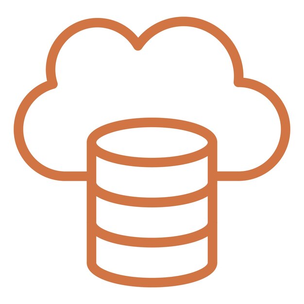 Vector Design Cloud Data Icon Style