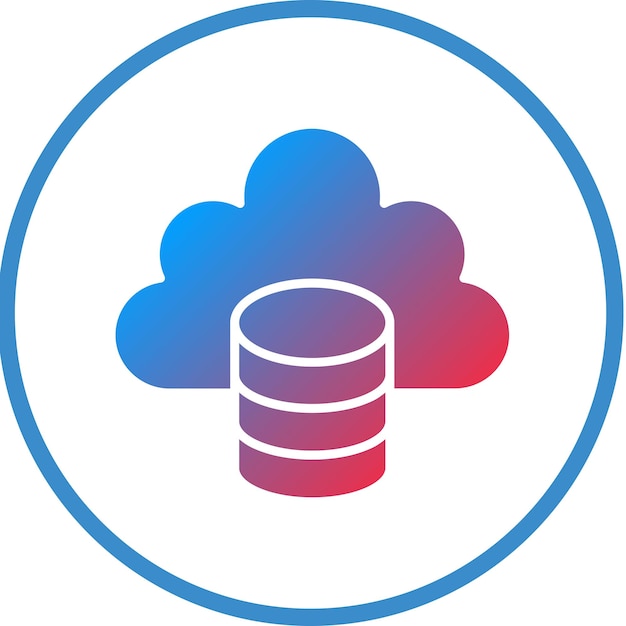 Vector vector design cloud data icon style