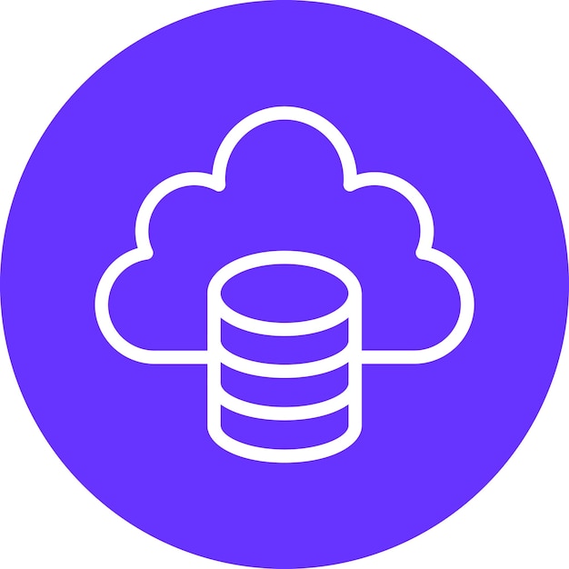 Vector vector design cloud data icon style