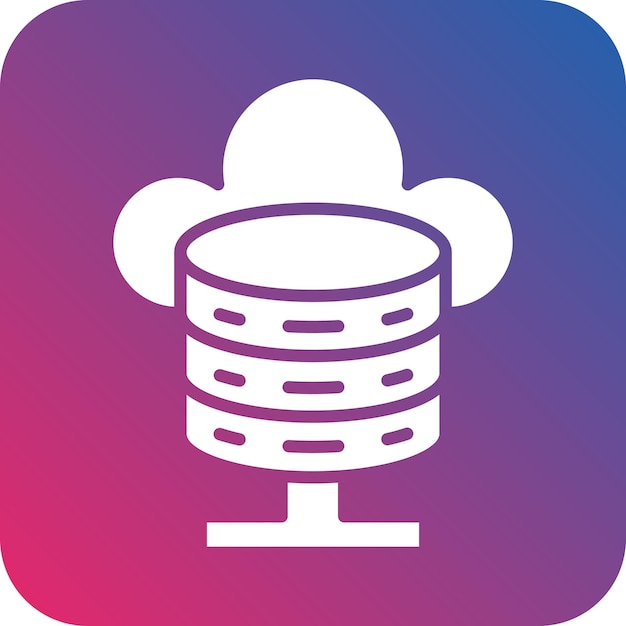 Vector vector design cloud database icon style