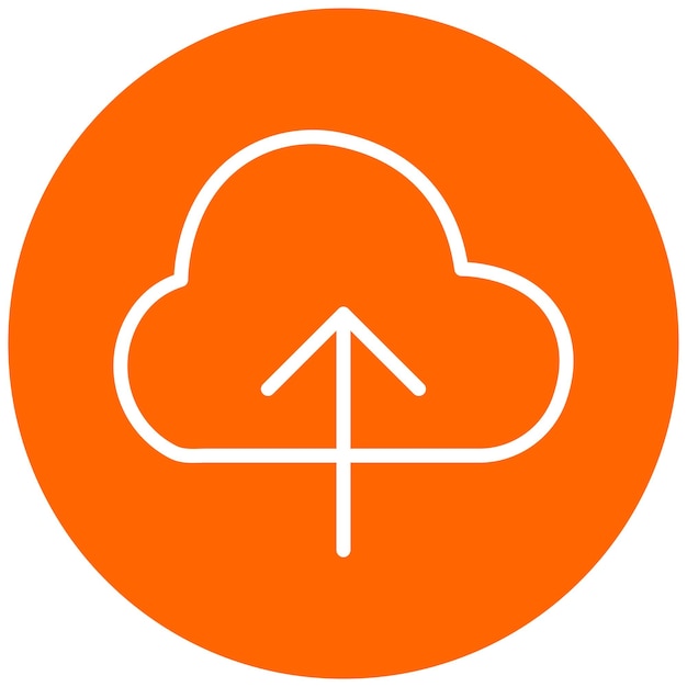 Vector Design Cloud Storage Icon Stijl