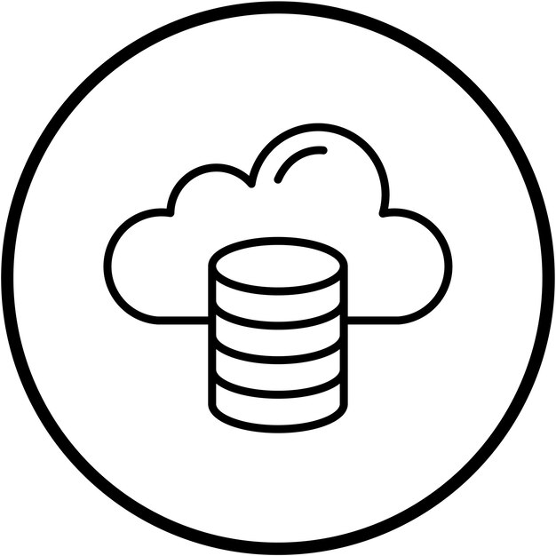 Vector vector design cloud storage icon stijl