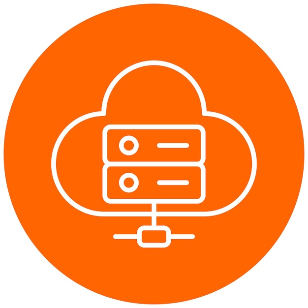 Vector Design Cloud Storage Icon Style