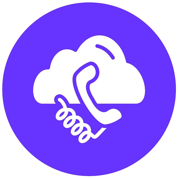Vector vector design cloudcall icon style