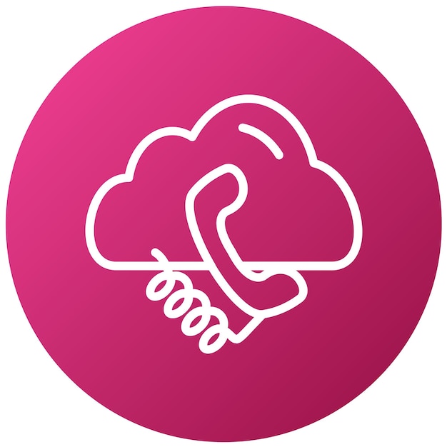 Векторный дизайн cloudcall icon style