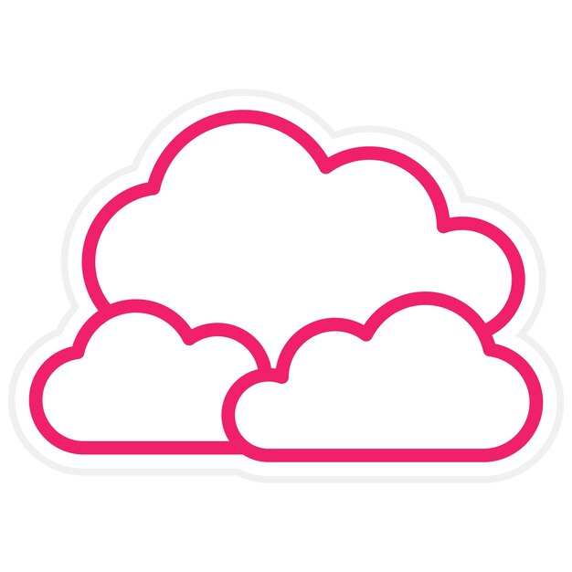 Vector vector design clouds icon style