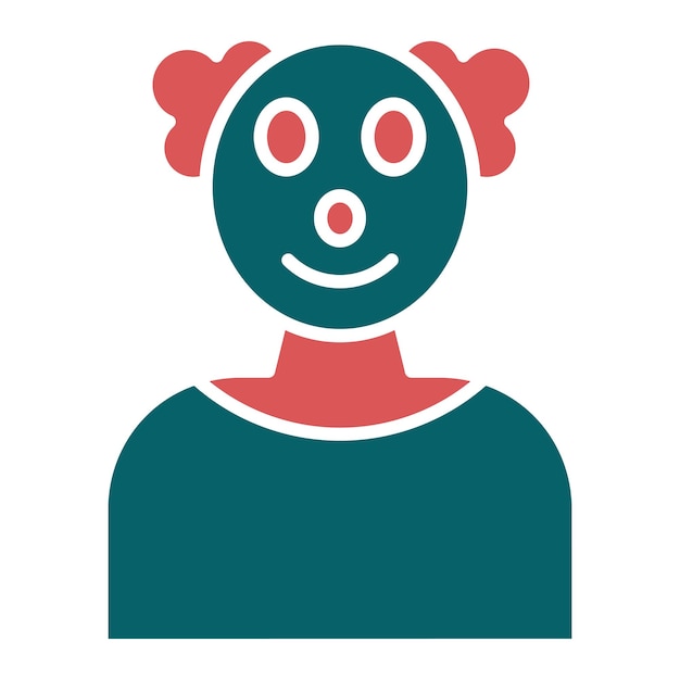 Vector vector design clown icon style