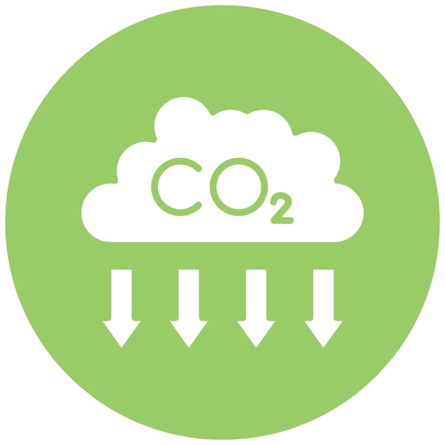 터 디자인 Co2 추출 아이콘 스타일