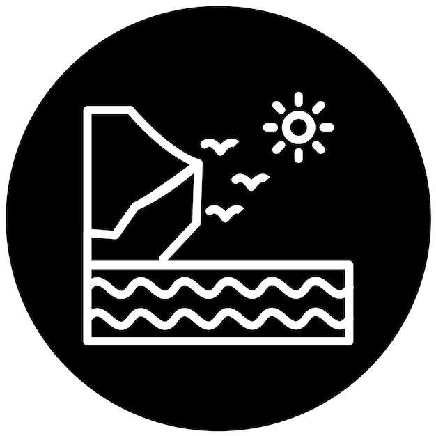 Vector Design Coast Icon Style