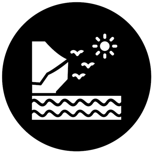 Vector vector design coast icon style