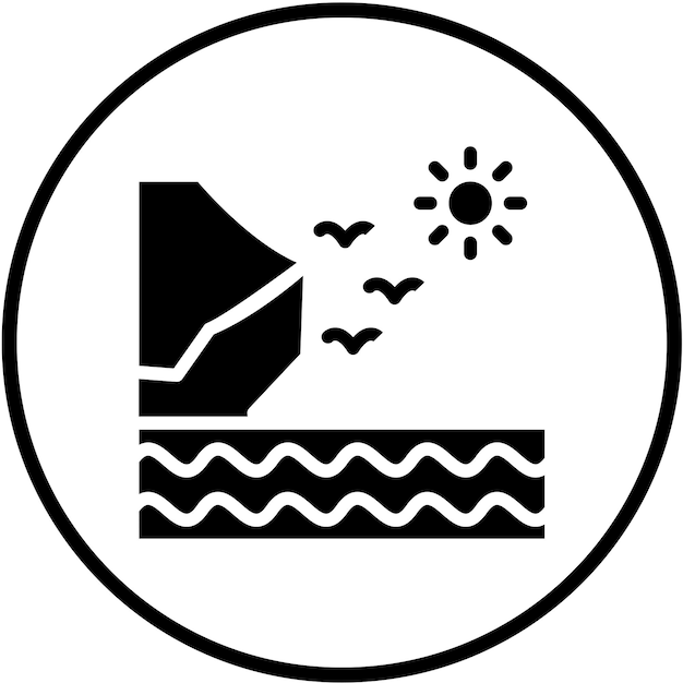 Vector vector design coast icon style