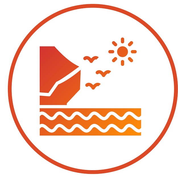 Vector Design Coast Icon Style
