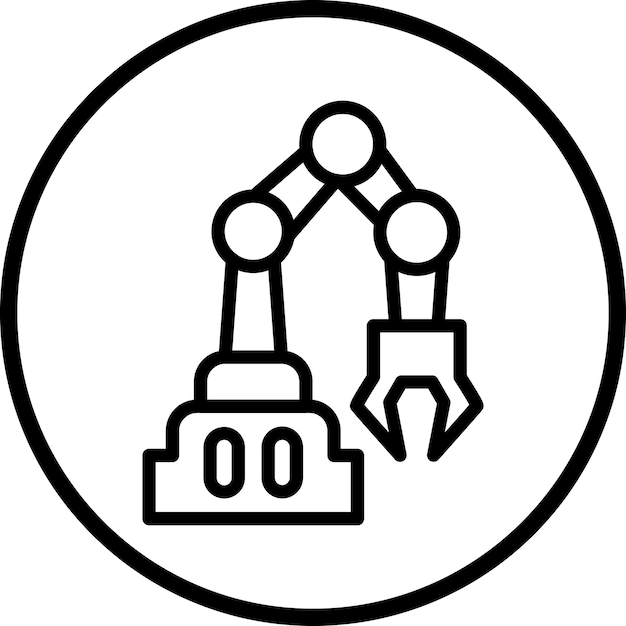 Vector Design Cobot Icon Stijl