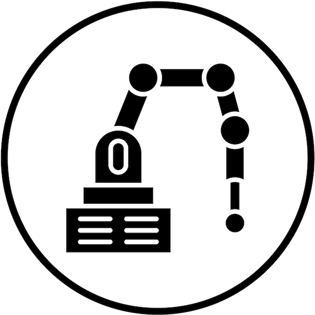 Vector Design Cobot Icon Stijl