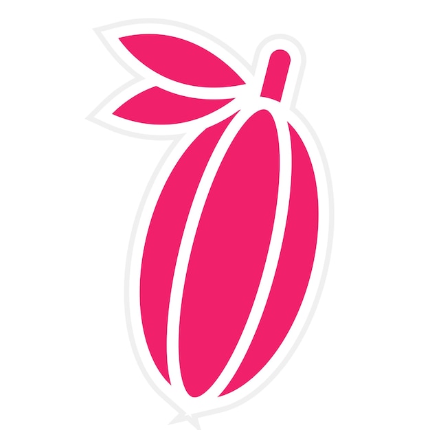 Vector Design Cocoa Charm Icon Stijl