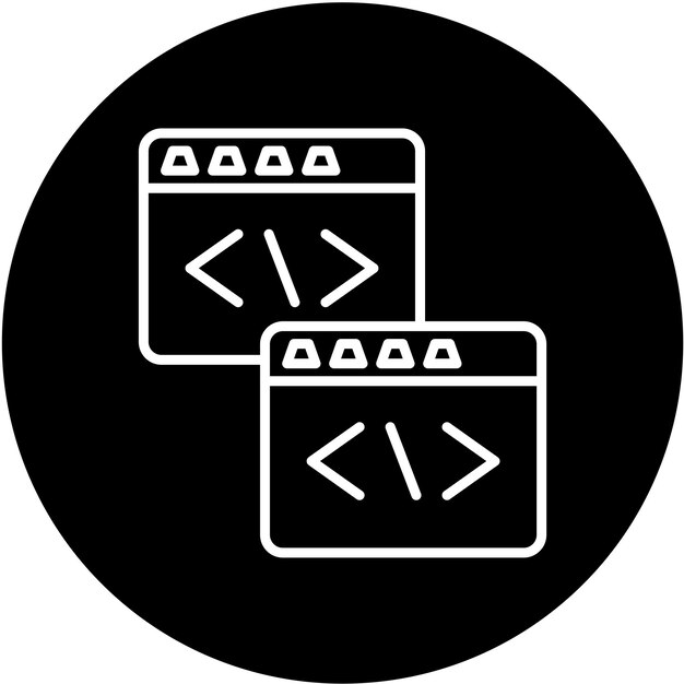 Векторный код дизайна рефакторинг стиля иконы
