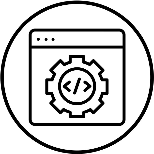 Настройки векторного кода Стиль иконки