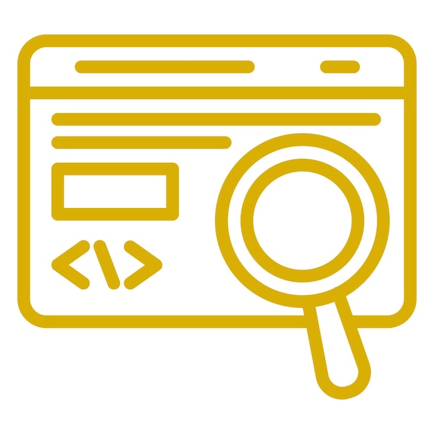 vector design code testing icon style